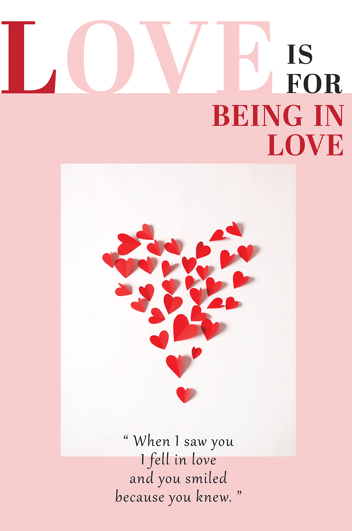 Love is for being in love